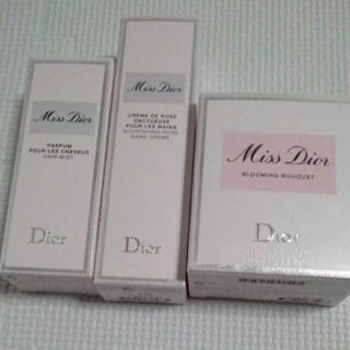 ディオール(Dior)の新品未使用】ミスディオール　ブルーミングブーケ　ヘアミスト　ハンドクリーム３点(香水(女性用))