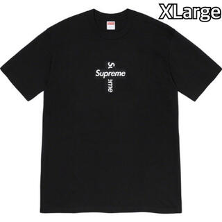 シュプリーム(Supreme)のSupreme Cross Box Logo Tee Black XLarge(Tシャツ/カットソー(半袖/袖なし))