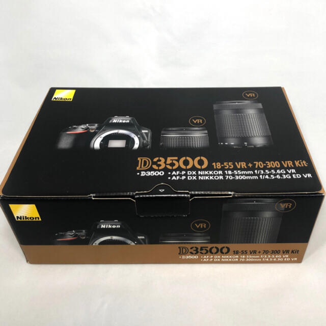 Nikon(ニコン)の新品未使用 Nikon D3500AF-P 18-55レンズKITメーカー保証付 スマホ/家電/カメラのカメラ(デジタル一眼)の商品写真