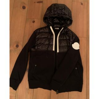 モンクレール(MONCLER)のMONCLER モンクレール　ダウン　スエットパーカー　サイズL美品　ジャケット(ダウンジャケット)