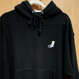 シュプリーム(Supreme)の黒whimsy チャンピオンコラボ　パックマンパーカー(パーカー)