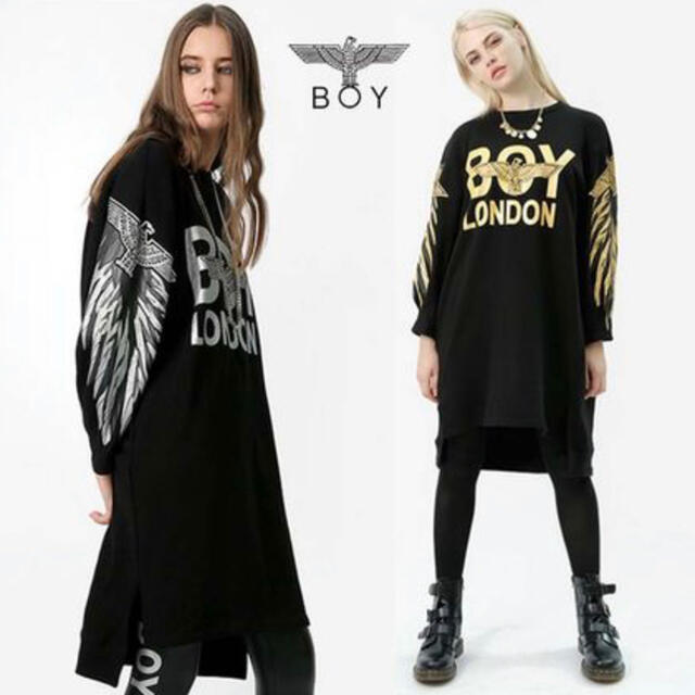 Boy London(ボーイロンドン)の美品 値下げ🔻🔻稀少ボーイロンドン ワンピースGOLD レディースのワンピース(ひざ丈ワンピース)の商品写真