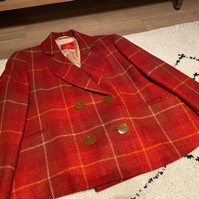 Vivienne Westwood チェック柄ウールジャケット - テーラードジャケット