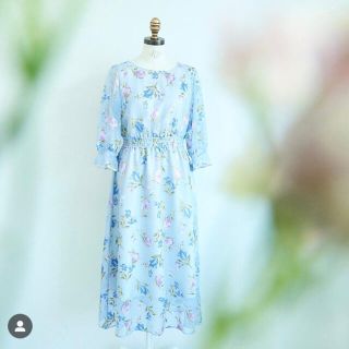 ジルバイジルスチュアート(JILL by JILLSTUART)のJILLbyJILLSTUART　ディボアチューリップワンピース(ひざ丈ワンピース)