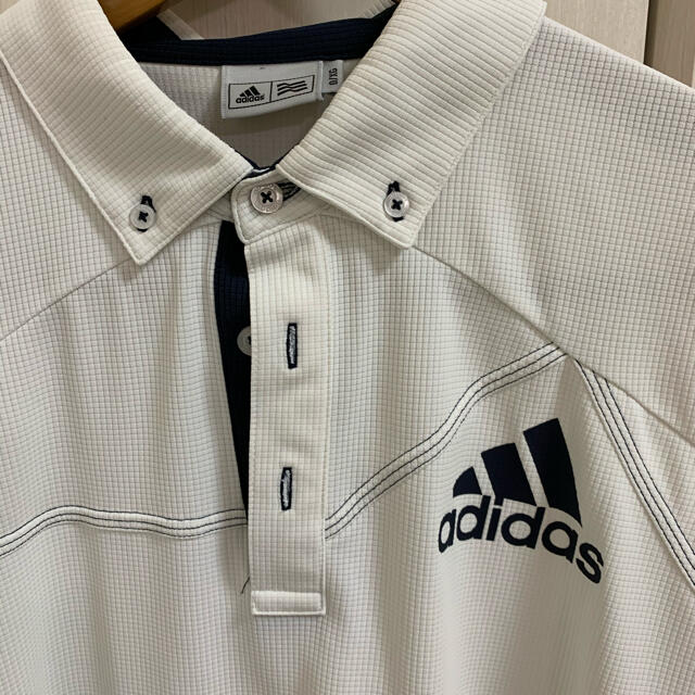 adidas(アディダス)のアディダス　adidas ゴルフ　半袖　シャツ　XL 白 スポーツ/アウトドアのゴルフ(ウエア)の商品写真