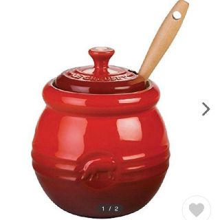 ルクルーゼ(LE CREUSET)のル・クルーゼ　バーベキュー・ポット&シリコン・ブラシ(レッド)(容器)