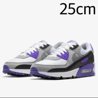 ナイキ(NIKE)の25cm エアマックス90 airmax90 紫 パープル グレープ(スニーカー)