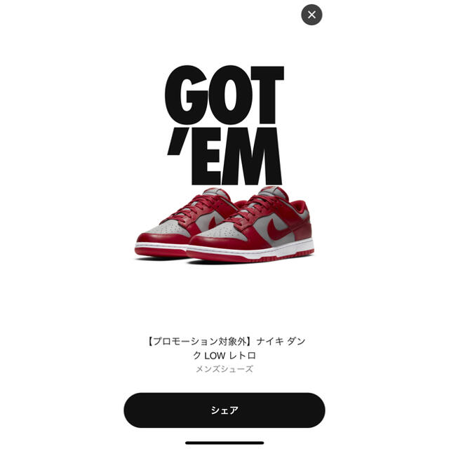 NIKE(ナイキ)のNike dunk low Red ナイキ　27.0cm メンズの靴/シューズ(スニーカー)の商品写真