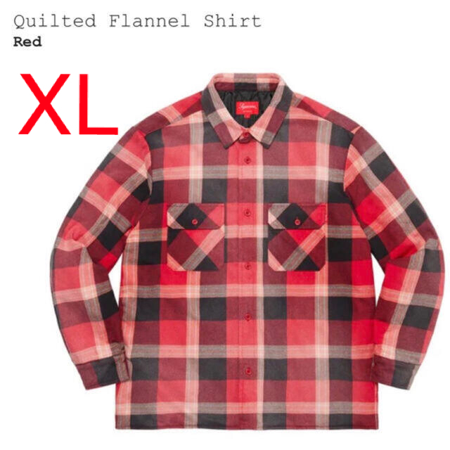 Supreme Quilted Flannel shirt Red Supreme Quilted Flannel shirt Red