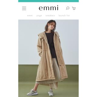 エミアトリエ(emmi atelier)のロング中綿アウトドアーコート emmi(ロングコート)