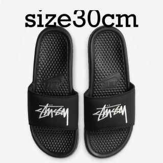 ステューシー(STUSSY)のSTÜSSY / NIKE BENASSI SLIDE - BLACK(サンダル)