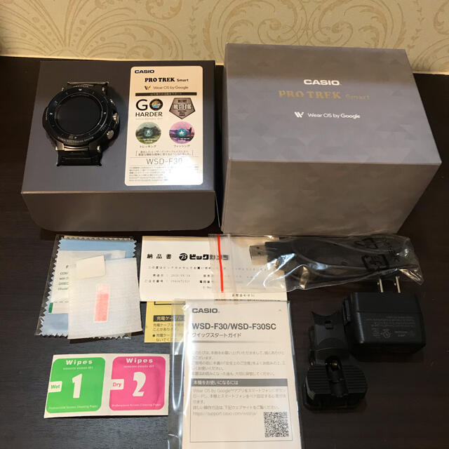 濃いピンク系統 【極美品】カシオ プロトレック WSD-F30-BK スマート