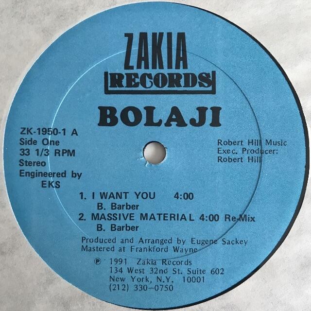ヒップホップ+ラップ Bolaji - I Want You / Massive Material