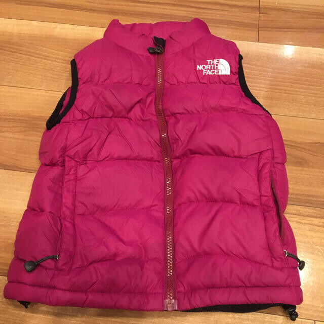 THE NORTH FACE(ザノースフェイス)のノースフェイス ダウン ベスト120 ワインレッド 110 130 アコンカグア キッズ/ベビー/マタニティのキッズ服女の子用(90cm~)(ジャケット/上着)の商品写真