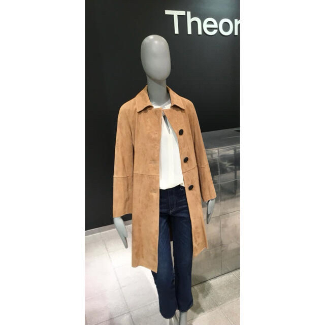 theory(セオリー)のTheory 18aw スエードコート 定価約17.6万円 レディースのジャケット/アウター(ロングコート)の商品写真