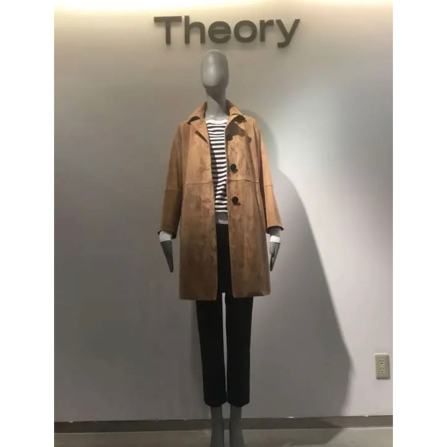 theory(セオリー)のTheory 18aw スエードコート 定価約17.6万円 レディースのジャケット/アウター(ロングコート)の商品写真