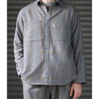 ワンエルディーケーセレクト(1LDK SELECT)のGraphpaper18aw glencheck wool l/s　最終値下げ(シャツ)