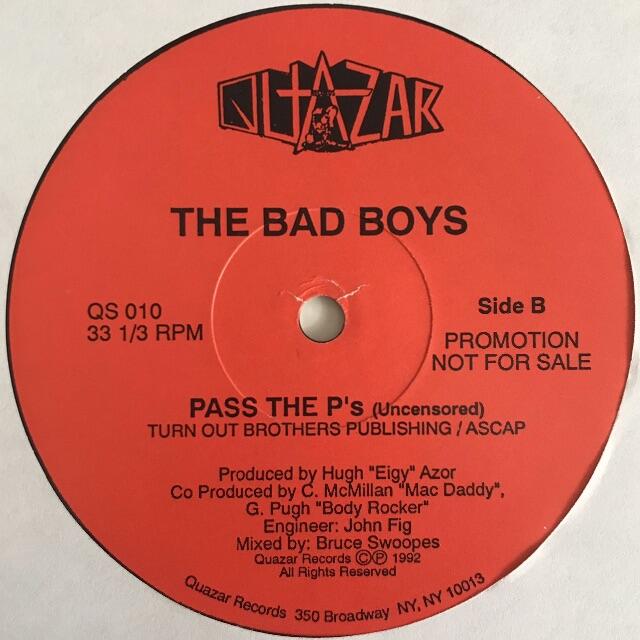 Bad Boys - Pass The P's