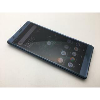ソニー(SONY)のSIMフリー良品au Xperia XZ3 SOV39 グリーン 32(スマートフォン本体)