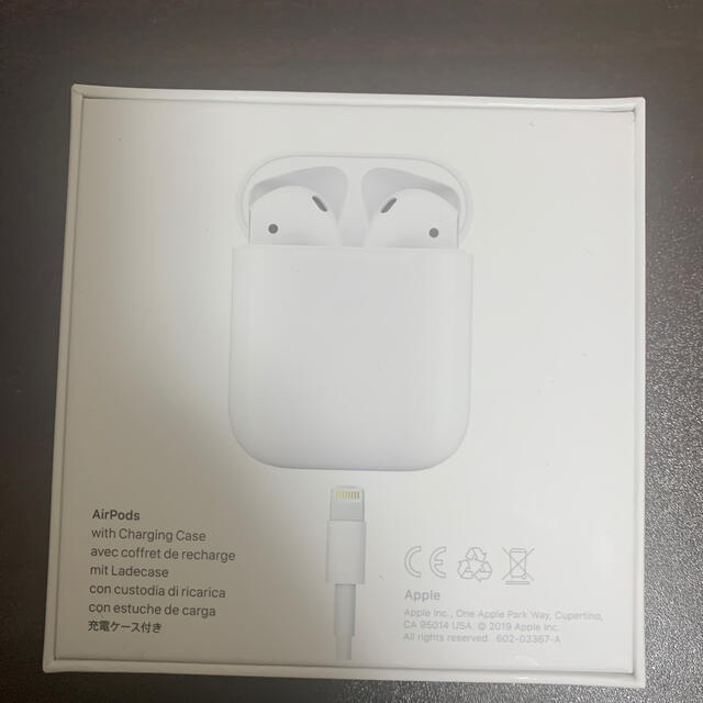 [国内正規品]AIR PODS 第二世代　ワイヤレス充電には対応しておりません。ヘッドフォン/イヤフォン