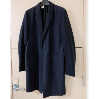 エヌハリウッド(N.HOOLYWOOD)のN．HOOLYWOOD　17SS 2トーンロングジャケット ネイビー 36(チェスターコート)