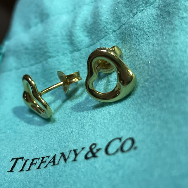 Tiffany & Co.(ティファニー)のティファニー　オープンハート　ピアス　ゴールド　USED  レディースのアクセサリー(ピアス)の商品写真