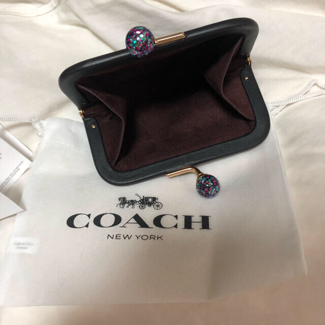 coach コーチ　がま口財布　キスロック　vintage レトロ