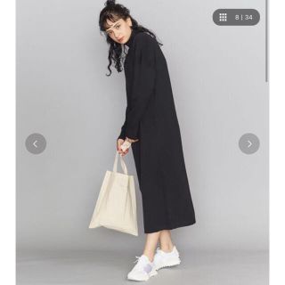 ビューティアンドユースユナイテッドアローズ(BEAUTY&YOUTH UNITED ARROWS)のBY コットンスムースタートルニットマキシワンピース -ウォッシャブル-(ロングワンピース/マキシワンピース)