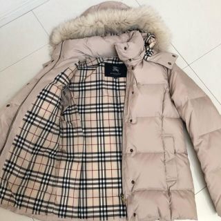 バーバリー(BURBERRY) ダウンコート(レディース)(ベージュ系)の通販 バーバリー(BURBERRY) ダウンコート(レディース)(ベージュ系)の通販