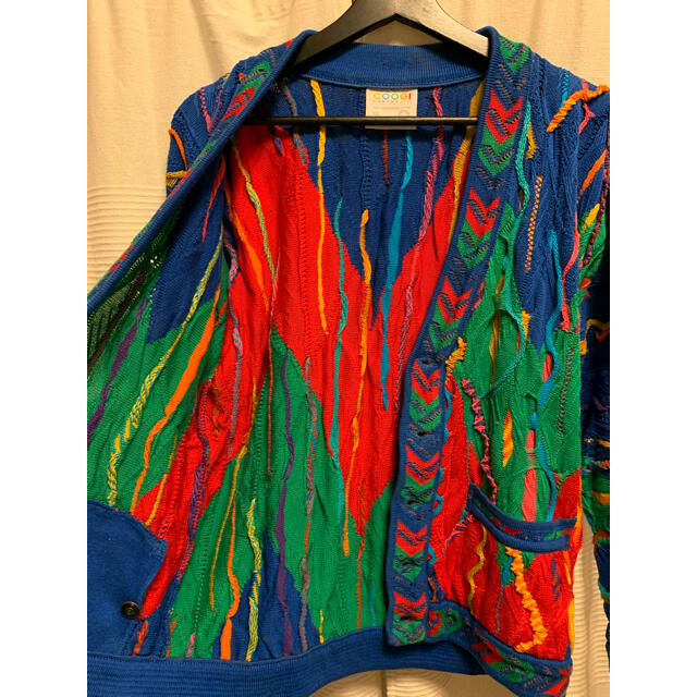 COOGI(クージー)の美品　希少　COOGI クージー　菅田将暉　カラフル　カーディガン　ニット メンズのトップス(カーディガン)の商品写真