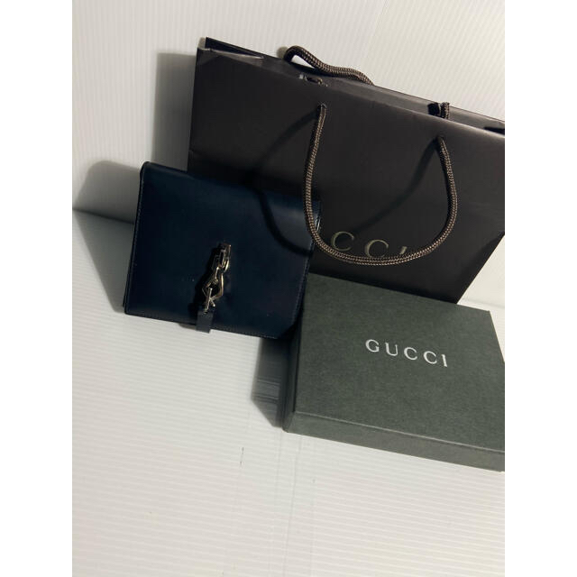 美品 GUCCI グッチ 財布 GG柄 ヴィンテージ品 ブラック 今月の