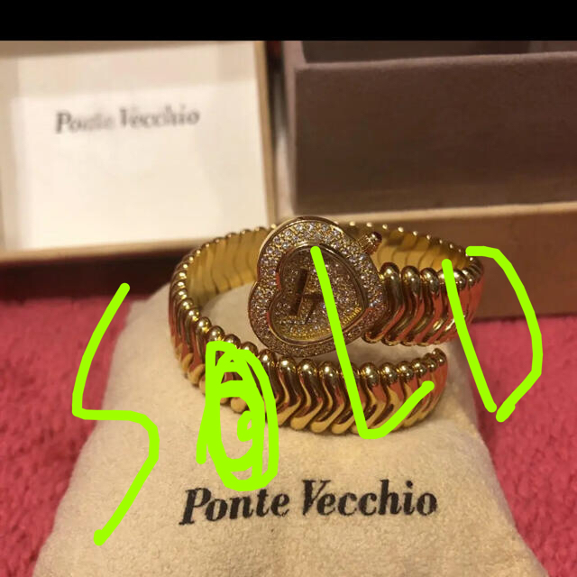 PonteVecchio(ポンテヴェキオ)のPonte Vecchio18YG金無垢ダイヤ時計　限定　超美品 レディースのファッション小物(腕時計)の商品写真