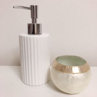 ザラホーム(ZARA HOME)の新品 ZARA HOME  ソープディスペンサーと小物入れ セット販売(小物入れ)