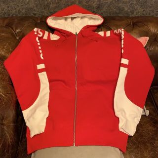 シュプリーム(Supreme)のSupreme L Hooded Track Zip Up Sweat Red(パーカー)