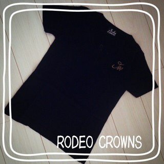 ロデオクラウンズ(RODEO CROWNS)のRODEOCROWNS黒Tバクプリ(Tシャツ(半袖/袖なし))