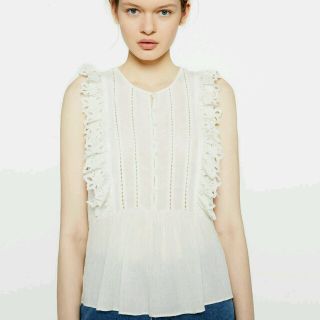 ザラ(ZARA)のZARA♡レーストップス(Tシャツ(半袖/袖なし))