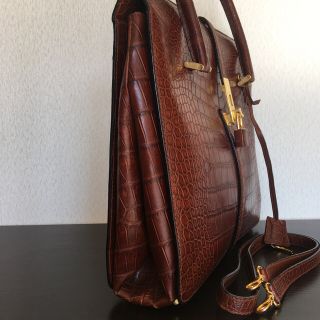 Fermodaクロコダイル2wayバッグ【made in italy】の通販 by シンゴR's