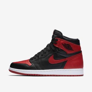 ナイキ(NIKE)の美品 NIKE AIR JORDAN 1 banned bred 2016(スニーカー)