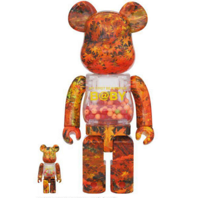 MEDICOM TOY - BE@RBRICK B@BY AUTUMN LEAVES 100％&400％