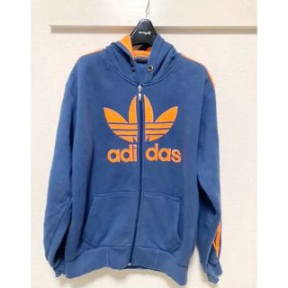 アディダス(adidas)のadidas アディダス BIGシルエットパーカー　古着　最終値下げ‼️(パーカー)