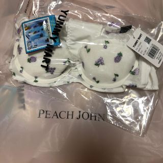 ピーチジョン(PEACH JOHN)の新品 未使用 ピーチジョン ブラ ショーツ セット PJ B70 ホワイト(ブラ&ショーツセット)