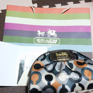 コーチ(COACH)の【新品】COACH コーチ シグネチャー 化粧ポーチ(ポーチ)