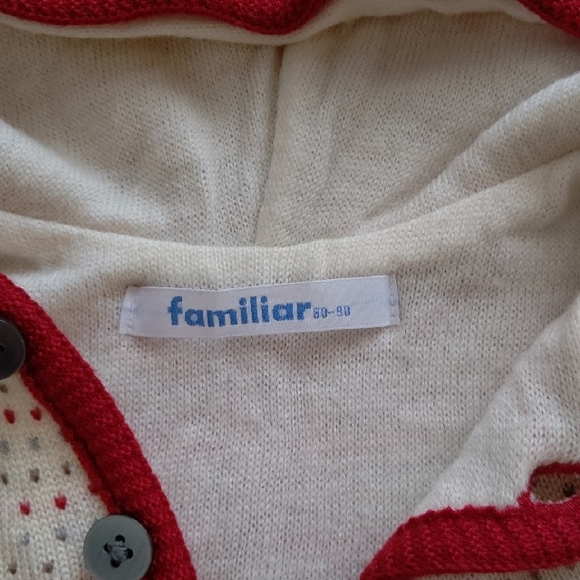 familiar(ファミリア)のfamiliar ポンチョ 60～90㎝ 男女兼用 キッズ/ベビー/マタニティのベビー服(~85cm)(ジャケット/コート)の商品写真