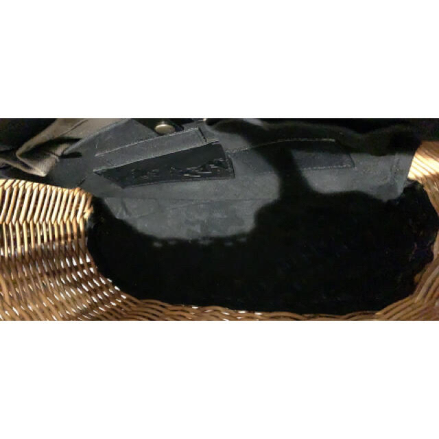 DRESSTERIOR(ドレステリア)のeb.a.gos  オイルショルダー紅籐 BLACK  エバゴス レディースのバッグ(かごバッグ/ストローバッグ)の商品写真