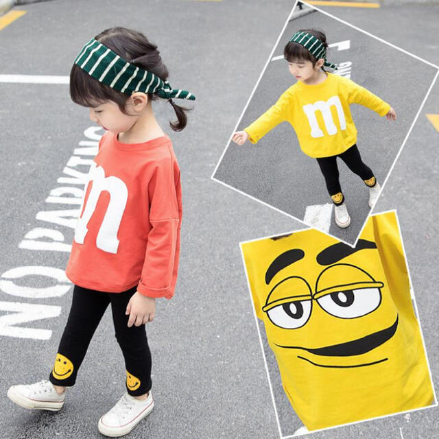 m&m’s ロンT ①⑥ キッズ/ベビー/マタニティのキッズ服女の子用(90cm~)(Tシャツ/カットソー)の商品写真