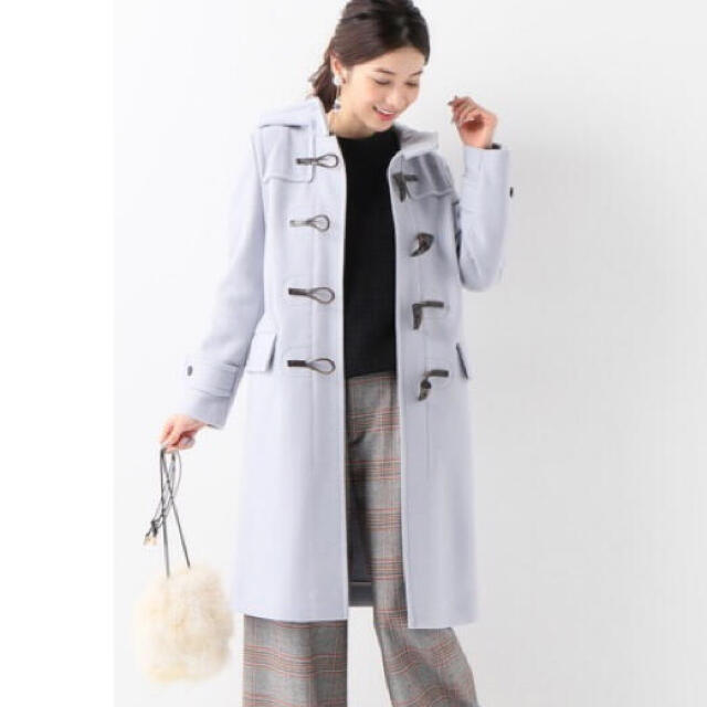 SLOBE IENA - SLOBE IENA ダッフルコート 38(グレーブルー)の通販 by