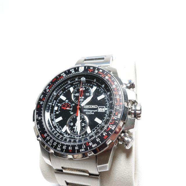 [SEIKO]　時計　クロノグラフ　シルバー　稼働品