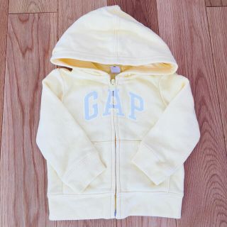 ベビーギャップ(babyGAP)の美品 baby GAP パーカー イエロー 90 18-24m(ジャケット/上着)