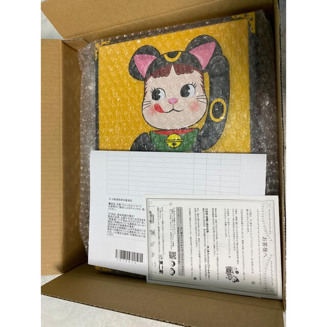 BE@RBRICK 招き猫 ペコちゃん 黒メッキ 100％ ＆ 400％ | www.causus.be