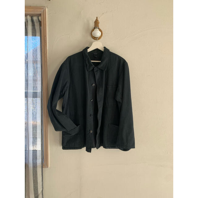 COMOLI(コモリ)のユーロワーク ジャケット ブラック メンズのジャケット/アウター(カバーオール)の商品写真